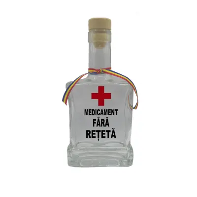Medicament fara reteta, sticla cu mesaj plata, 500 ml, model divgs179 02